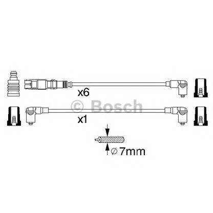 Foto Kit cavi accensione BOSCH 0986356301