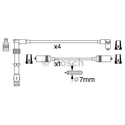 Photo Kit de câbles d'allumage BOSCH 0986356303