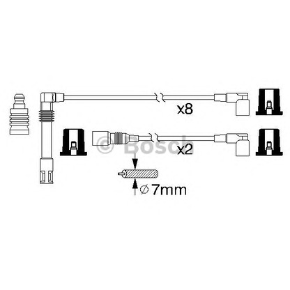 Photo Ignition Cable Kit BOSCH 0986356319