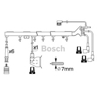 Photo Ignition Cable Kit BOSCH 0986356324