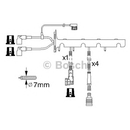 Photo Ignition Cable Kit BOSCH 0986356328