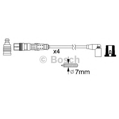 Photo Ignition Cable Kit BOSCH 0986356346