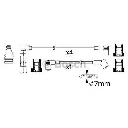 Photo Ignition Cable Kit BOSCH 0986356354