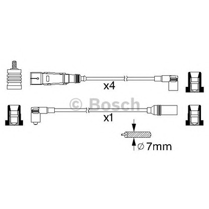 Foto Zündleitungssatz BOSCH 0986356355