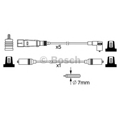 Photo Kit de câbles d'allumage BOSCH 0986356385