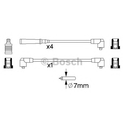 Foto Kit cavi accensione BOSCH 0986356720