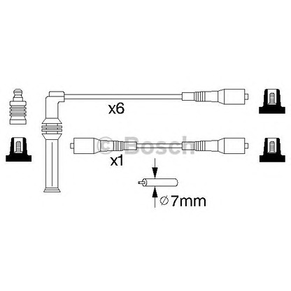 Photo Ignition Cable Kit BOSCH 0986356729