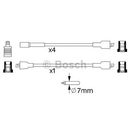 Foto Juego de cables de encendido BOSCH 0986356732