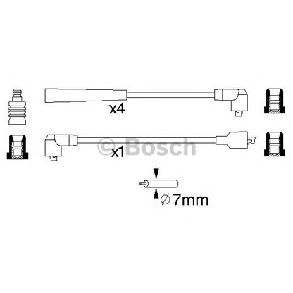 Foto Kit cavi accensione BOSCH 0986356745