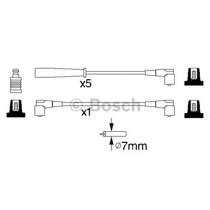 Foto Kit cavi accensione BOSCH 0986356753