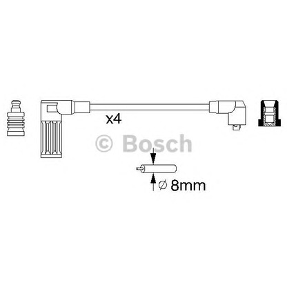 Photo Ignition Cable Kit BOSCH 0986356757