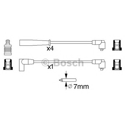 Foto Cable de encendido BOSCH 0986356763