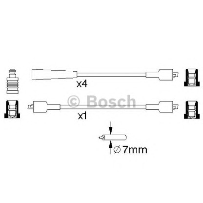 Foto Juego de cables de encendido BOSCH 0986356768