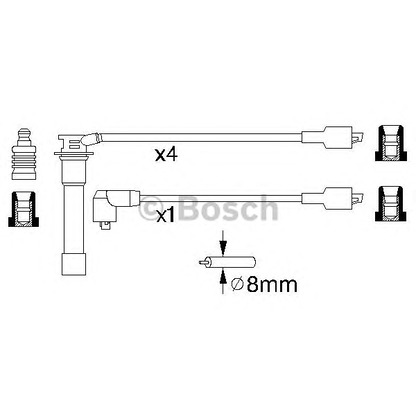 Photo Ignition Cable Kit BOSCH 0986356770