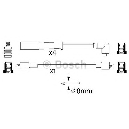 Photo Ignition Cable Kit BOSCH 0986356774