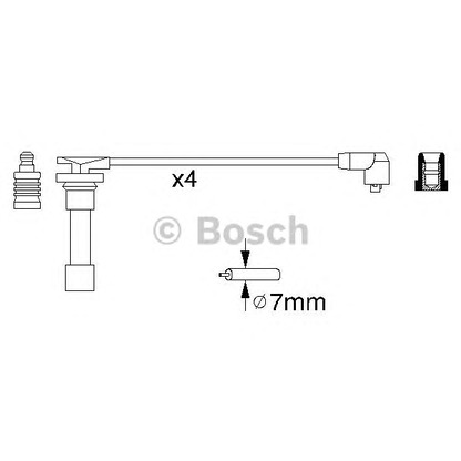 Photo Ignition Cable Kit BOSCH 0986356776