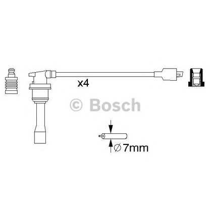 Photo Ignition Cable Kit BOSCH 0986356782