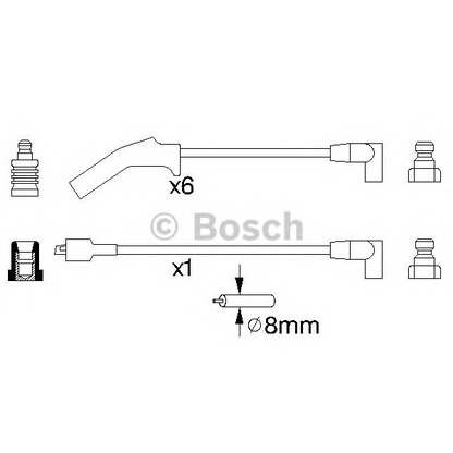 Photo Ignition Cable Kit BOSCH 0986356783