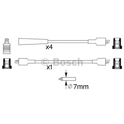 Foto Kit cavi accensione BOSCH 0986356785