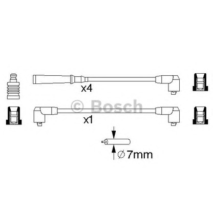 Foto Juego de cables de encendido BOSCH 0986356790