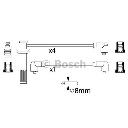 Photo Ignition Cable Kit BOSCH 0986356791