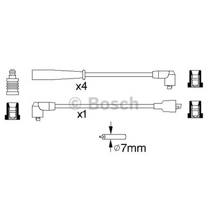 Фото Провод зажигания BOSCH 0986356806