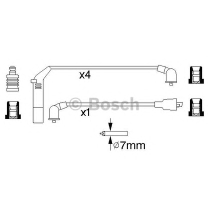 Photo Ignition Cable Kit BOSCH 0986356813