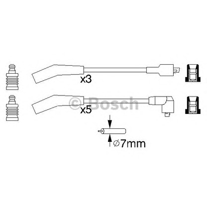 Photo Ignition Cable Kit BOSCH 0986356819