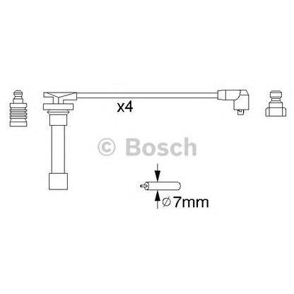 Photo Ignition Cable Kit BOSCH 0986356821