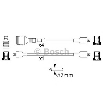 Foto Juego de cables de encendido BOSCH 0986356823