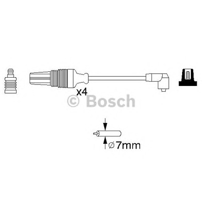 Photo Ignition Cable Kit BOSCH 0986356830