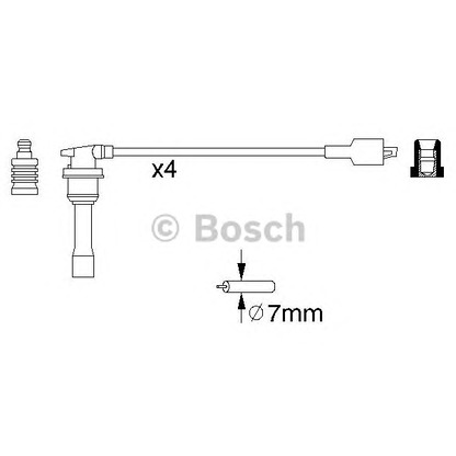 Photo Kit de câbles d'allumage BOSCH 0986356843