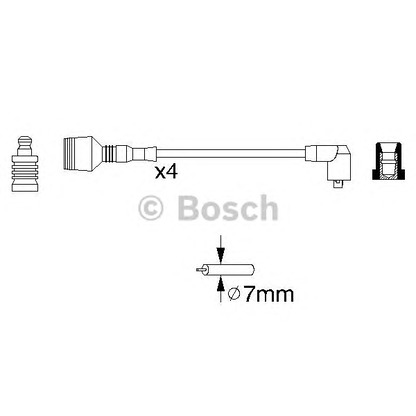 Photo Kit de câbles d'allumage BOSCH 0986356856