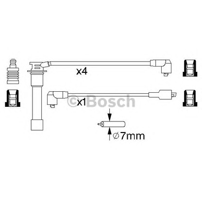 Photo Ignition Cable Kit BOSCH 0986356871
