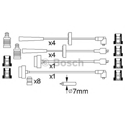 Foto Juego de cables de encendido BOSCH 0986356878