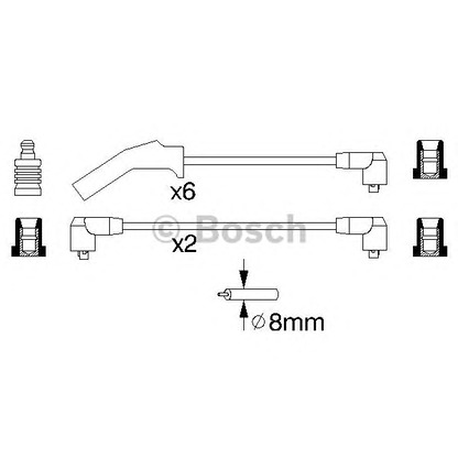 Photo Ignition Cable Kit BOSCH 0986356879