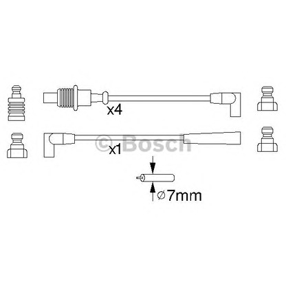 Foto Kit cavi accensione BOSCH 0986356883