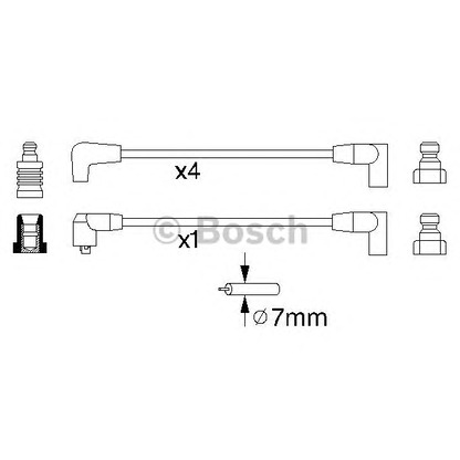 Foto Juego de cables de encendido BOSCH 0986356885