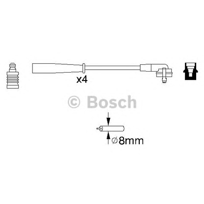 Photo Ignition Cable Kit BOSCH 0986356887