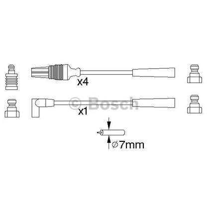 Zdjęcie Przewód zapłonowy BOSCH 0986356889