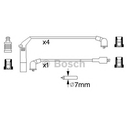 Photo Ignition Cable Kit BOSCH 0986356895