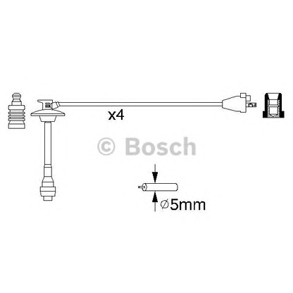Photo Ignition Cable Kit BOSCH 0986356923
