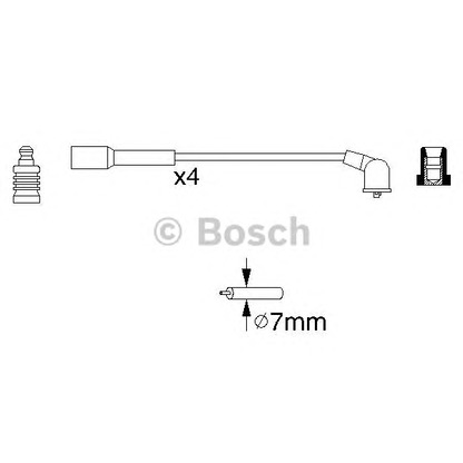 Photo Kit de câbles d'allumage BOSCH 0986356942