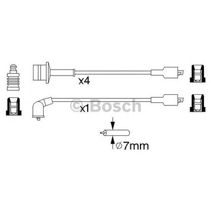 Photo Ignition Cable Kit BOSCH 0986356944