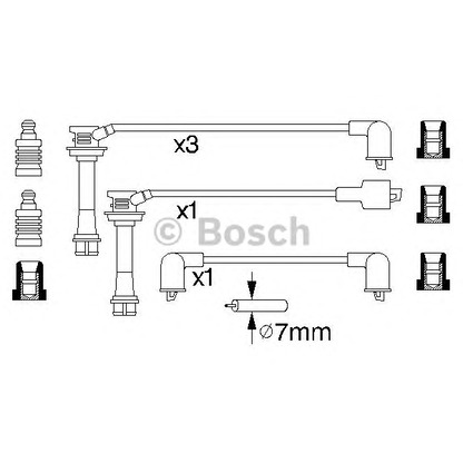 Photo Ignition Cable Kit BOSCH 0986356946