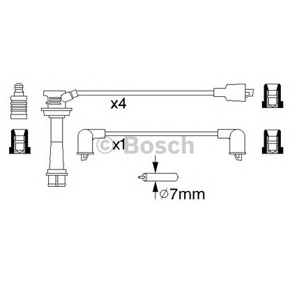 Photo Ignition Cable Kit BOSCH 0986356951