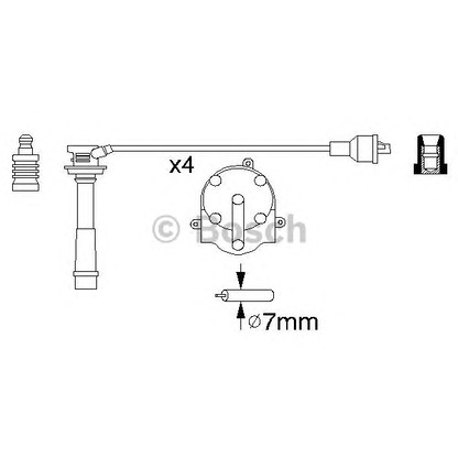 Photo Ignition Cable Kit BOSCH 0986356953