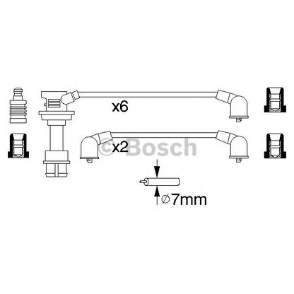 Foto Kit cavi accensione BOSCH 0986356956