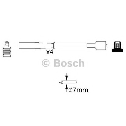 Foto Zündleitungssatz BOSCH 0986356961