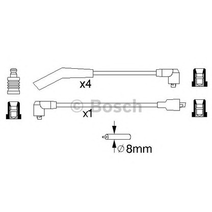Photo Ignition Cable Kit BOSCH 0986356963